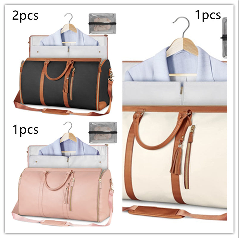 Women's Large Capacity Travel Duffle Bag, Folding suit option, waterproof sections, perfect!!!