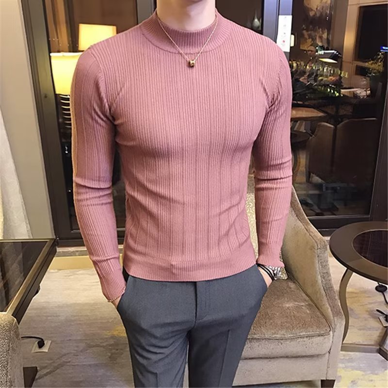 Men's Good Looking Bottoming Sweater/Shirt with Long Sleeves