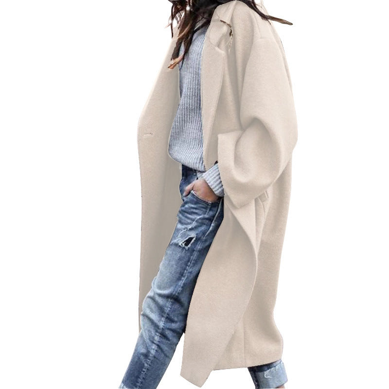 Women's Casual style Woolen Coat For Winter