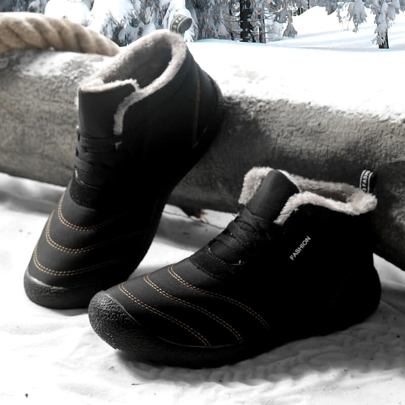 Men's winter Cotton  Lace-up Warm Snow sneakers