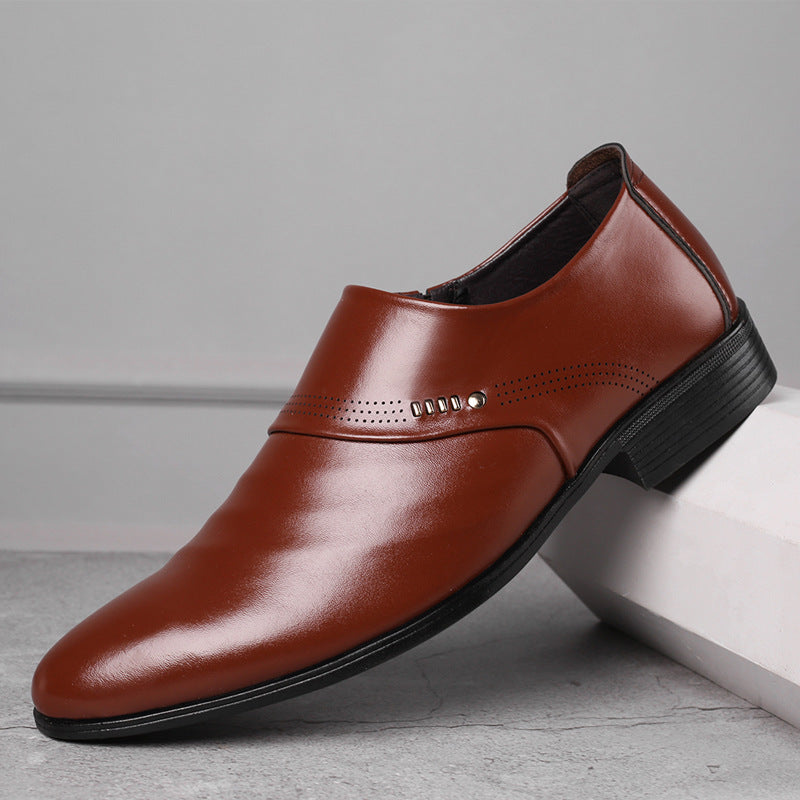 Men's Casual pointed toe leather shoes