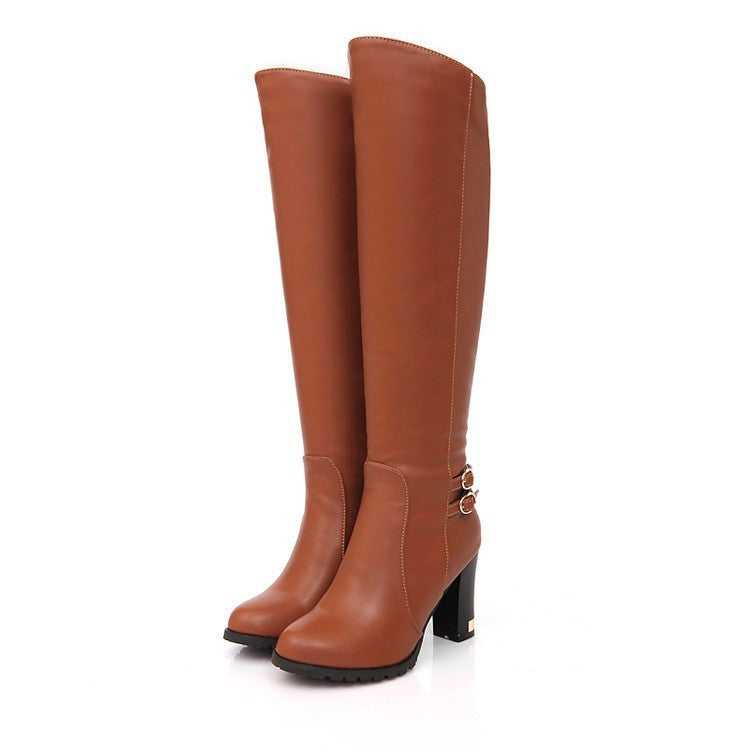 Women's Chunky Heel Over-the-knee High Heel boots