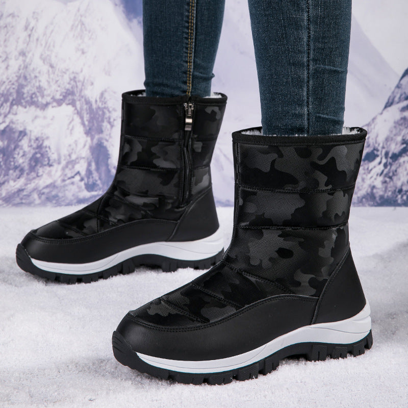 Women's Winter Snow Boots For Outdoor, Thickened High-top Plus Velvet, Keep Warm!