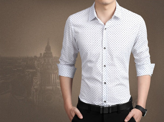 Men's dotted formal shirt for any occasions, Big sizes available!