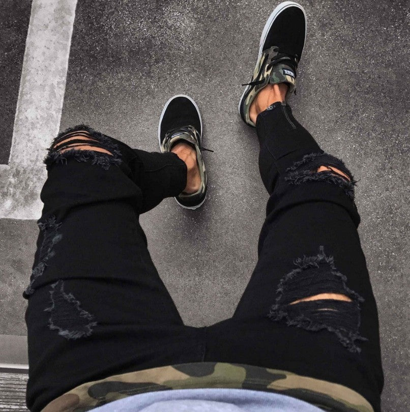 Men's Popular Streetwear - Ripped Jeans, always bold and cool!