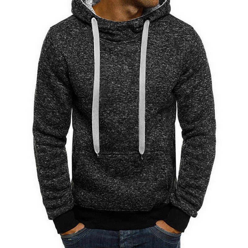 Men's Autumn Winter Solid Hoodie, good quality 2 TYPES !