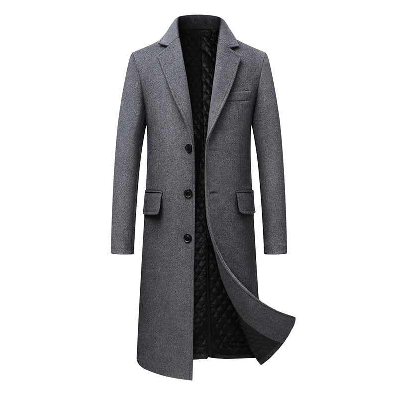 Men's Casual Long type good quality cotton Coat