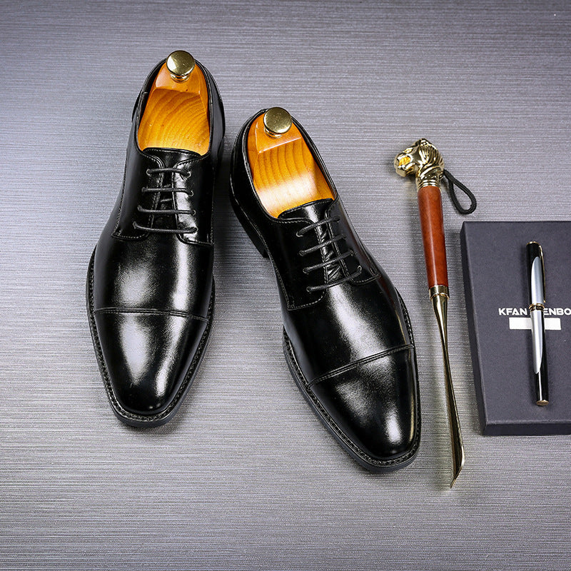 Men's British style business shoes, always classy!