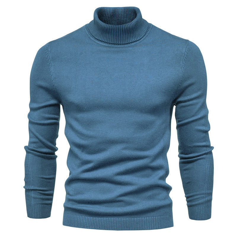 Men's Solid color, Slim style, casual Pullover sweater