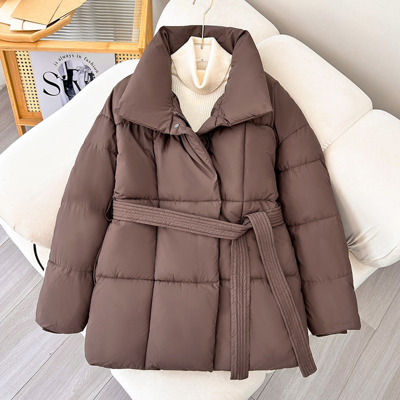 Women's Winter Design Fashion Loose Solid Thick Jacket