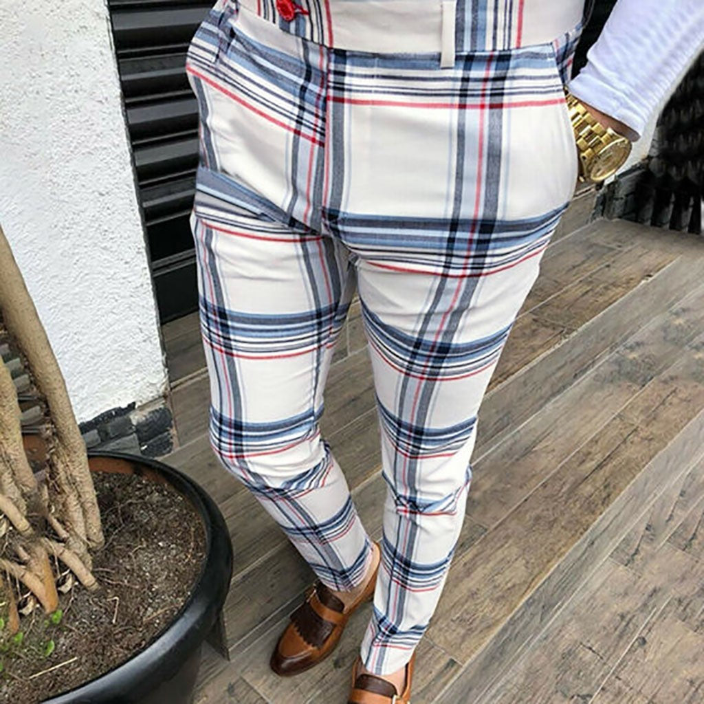 Men's Fashion Plaid Pants, Perfect Streetwear with classy and bold Look!