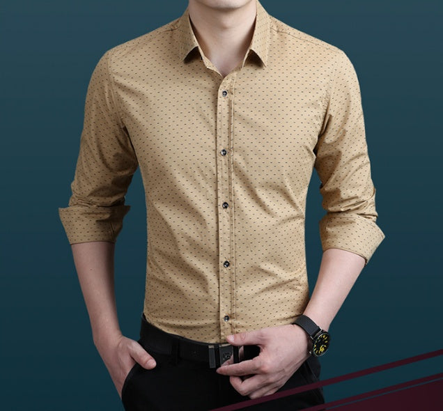 Men's dotted formal shirt for any occasions, Big sizes available!