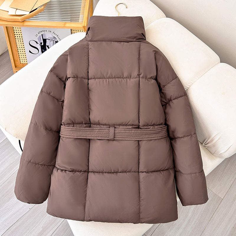 Women's Winter Design Fashion Loose Solid Thick Jacket