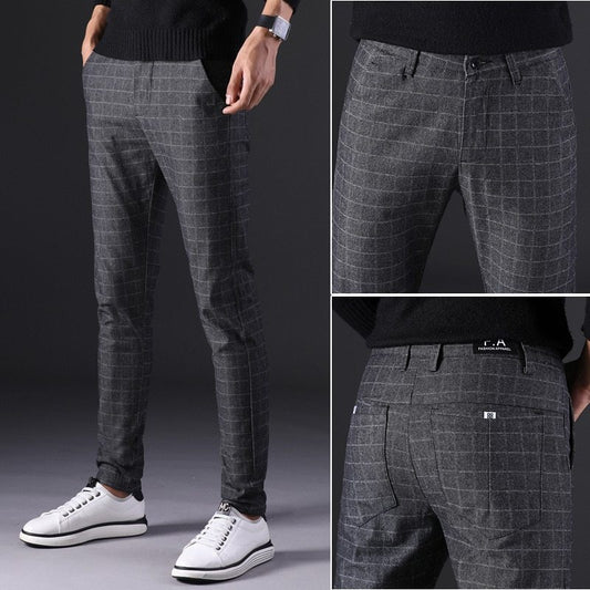 Men's Slim straight pants, classic