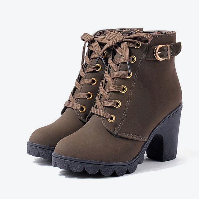 Women's Cross strappy Martin boots