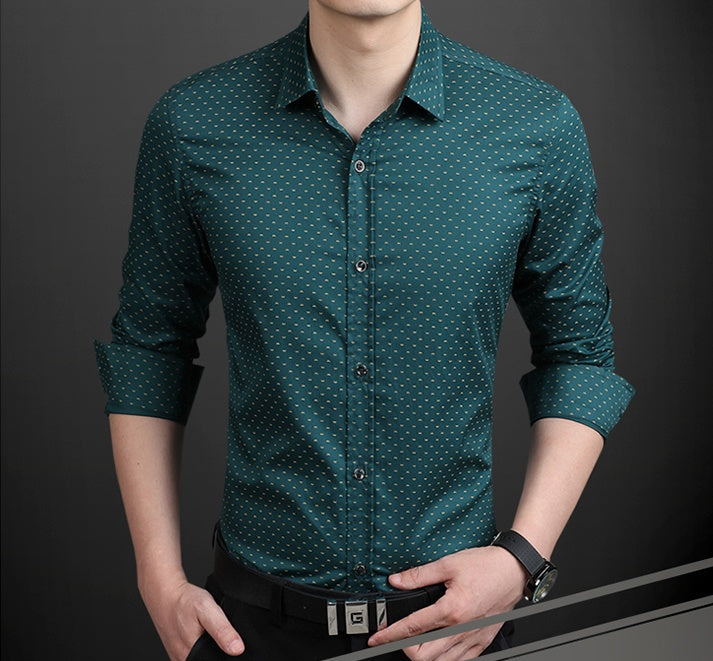 Men's dotted formal shirt for any occasions, Big sizes available!