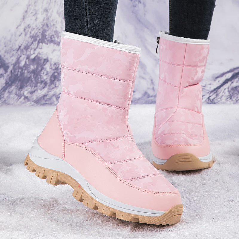 Women's Winter Snow Boots For Outdoor, Thickened High-top Plus Velvet, Keep Warm!