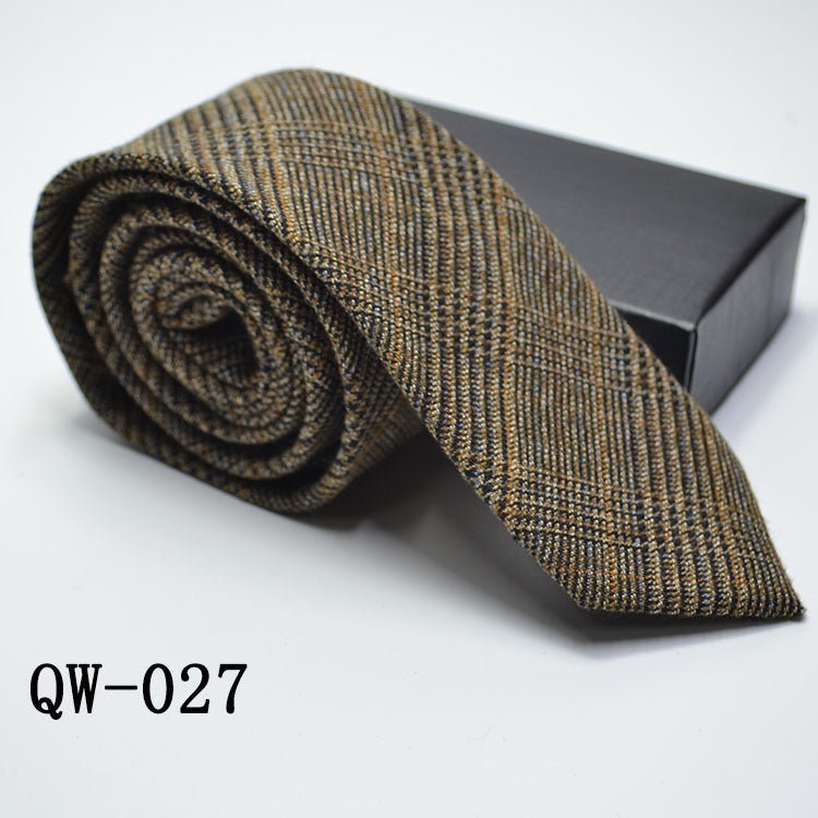 Men's Tie Super Narrow Wool-like Elegant And Elegant