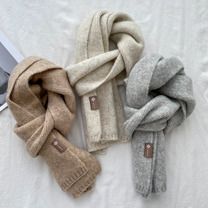 Women's Sweet Version Solid Scarf for Autumn And Winter