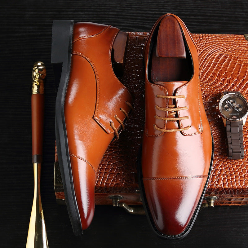 Men's British style business shoes, always classy!