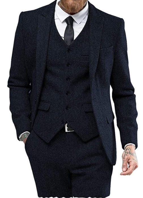 Men's Perfect  three-piece suit, all type occasion right choice!