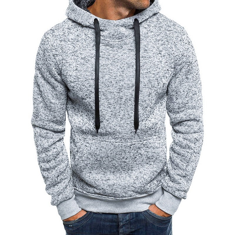 Men's Autumn Winter Solid Hoodie, good quality 2 TYPES !