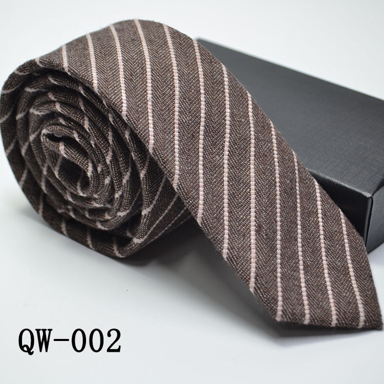 Men's Tie Super Narrow Wool-like Elegant And Elegant