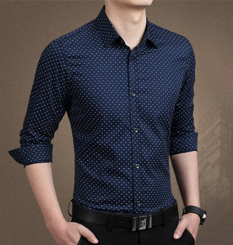 Men's dotted formal shirt for any occasions, Big sizes available!