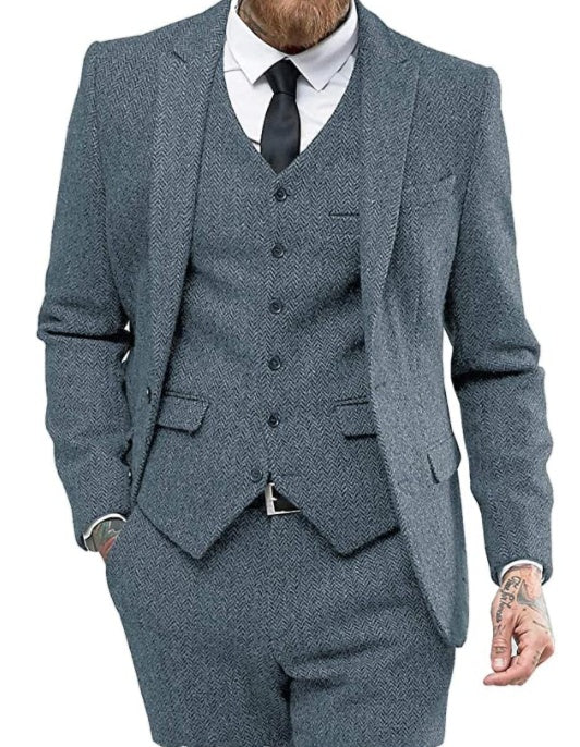 Men's Perfect  three-piece suit, all type occasion right choice!