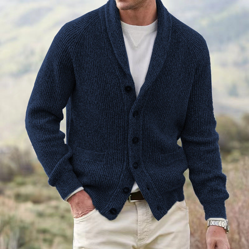 Men's warm Cardigan style Sweater