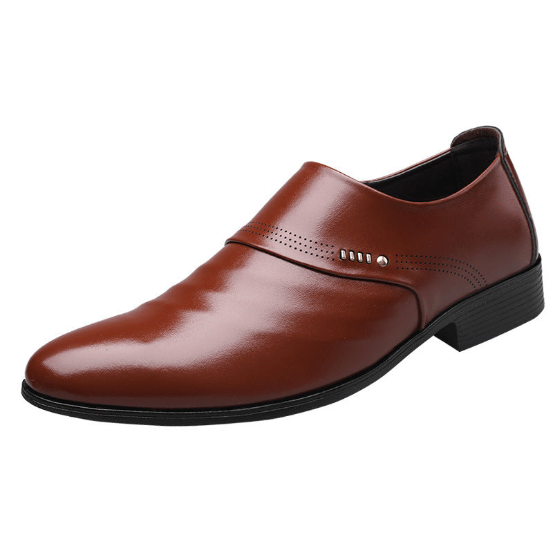 Men's Casual pointed toe leather shoes