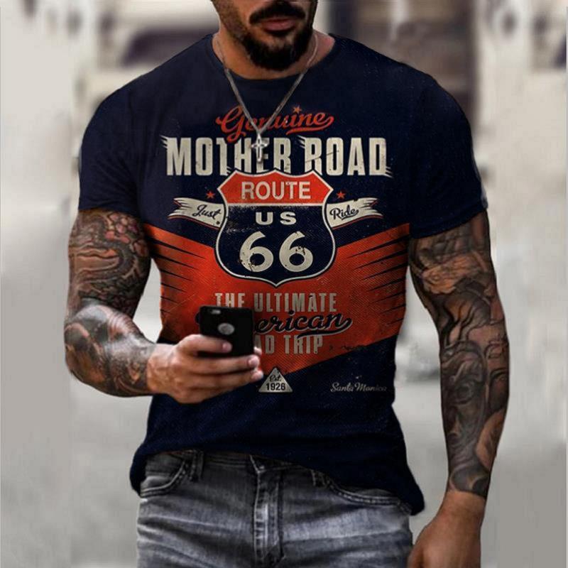 Men's Oversize T-shirt, Retro Short Sleeve look