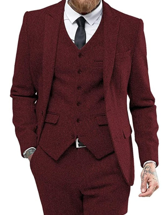 Men's Perfect  three-piece suit, all type occasion right choice!