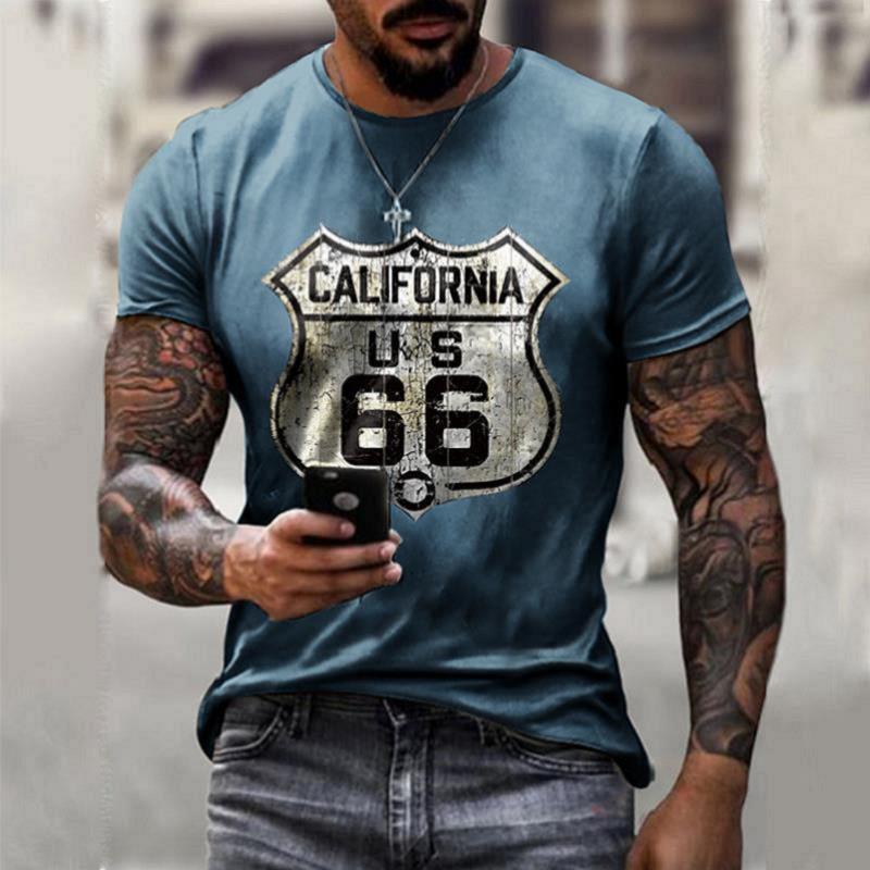 Men's Oversize T-shirt, Retro Short Sleeve look