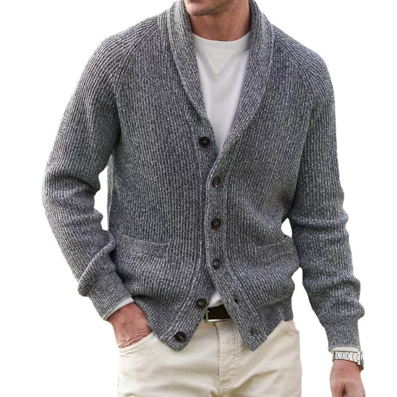 Men's warm Cardigan style Sweater