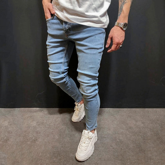 Men's FashionTrendy looking Blue Denim Trousers