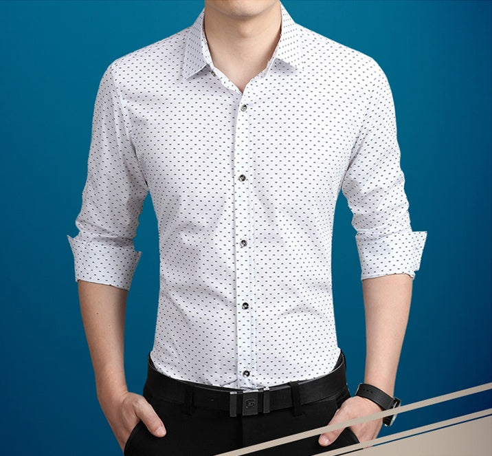 Men's dotted formal shirt for any occasions, Big sizes available!