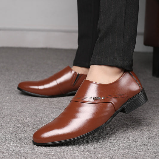 Men's Casual pointed toe leather shoes