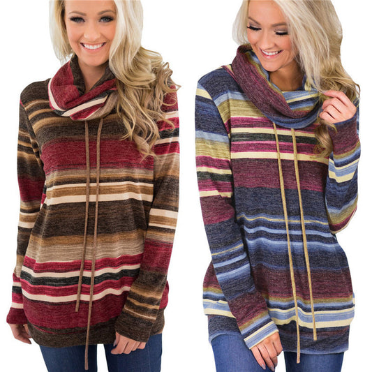 Women's Casual Long Sleeved Pullover, Multi-color sweater