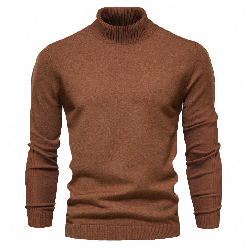 Men's Solid color, Slim style, casual Pullover sweater