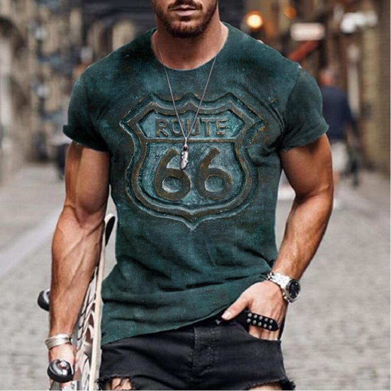 Men's Oversize T-shirt, Retro Short Sleeve look