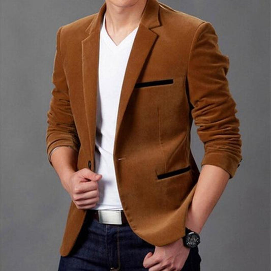 Men's Casual Slim Corduroy Jacket