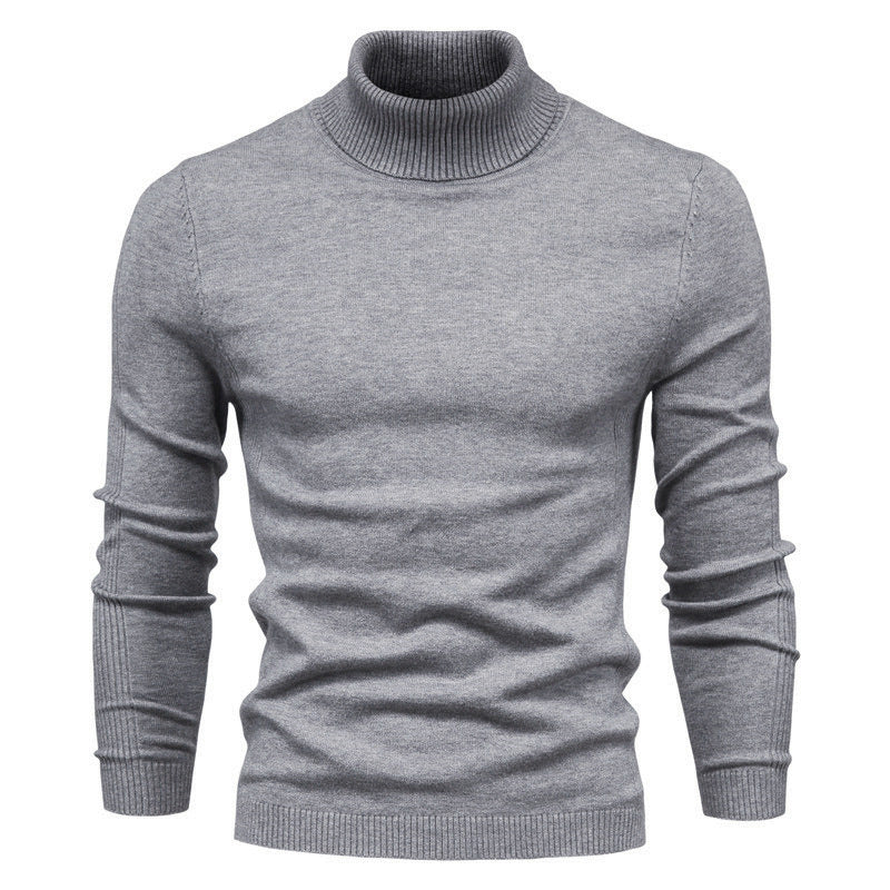 Men's Solid color, Slim style, casual Pullover sweater