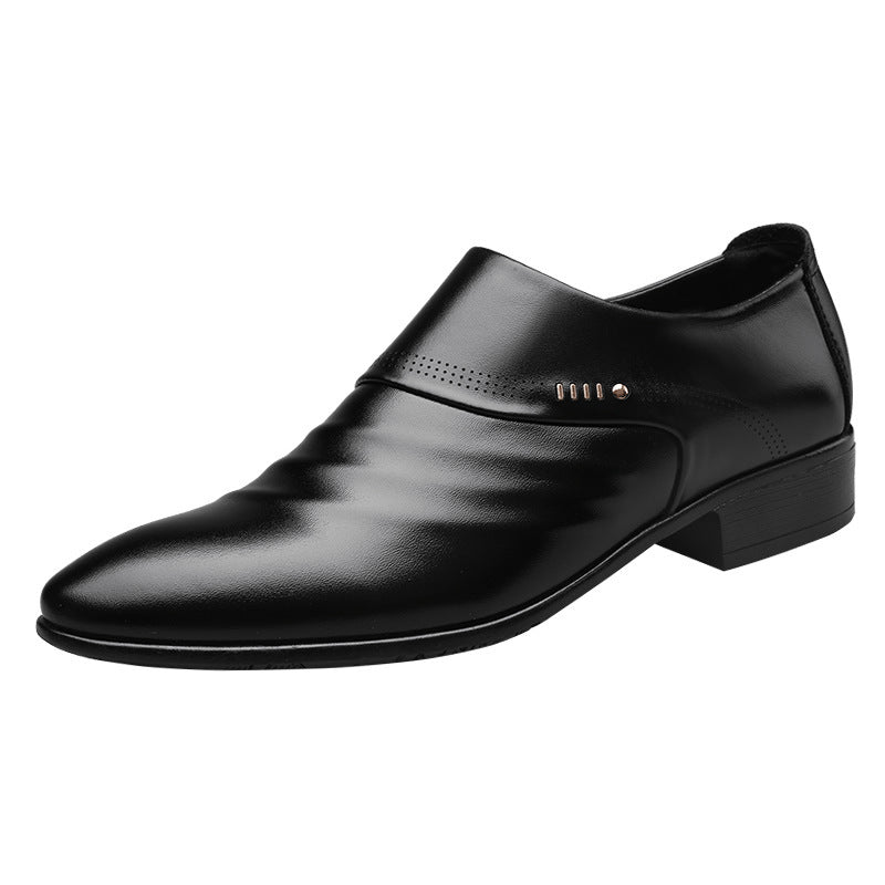 Men's Casual pointed toe leather shoes