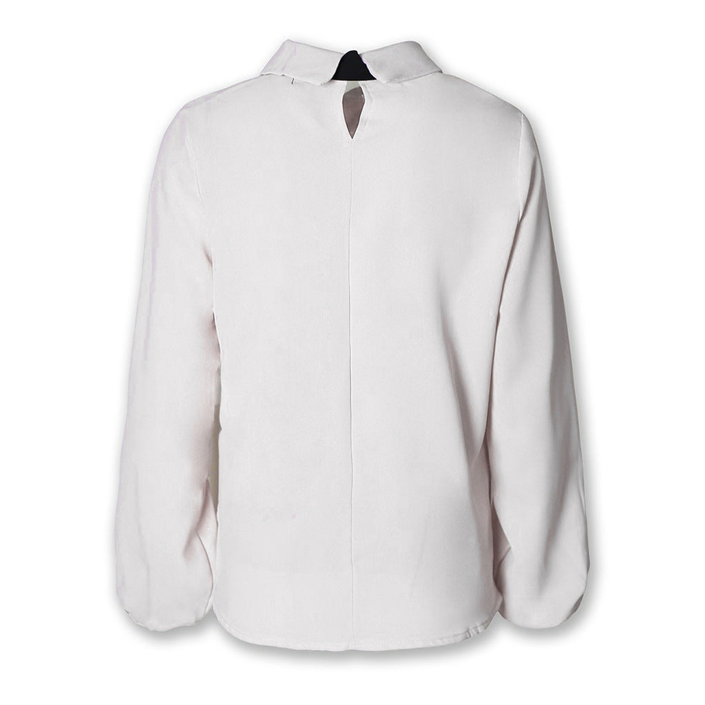 Women's Designer Style Shirt With Knotted Neckline