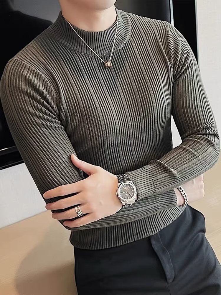 Men's Good Looking Bottoming Sweater/Shirt with Long Sleeves