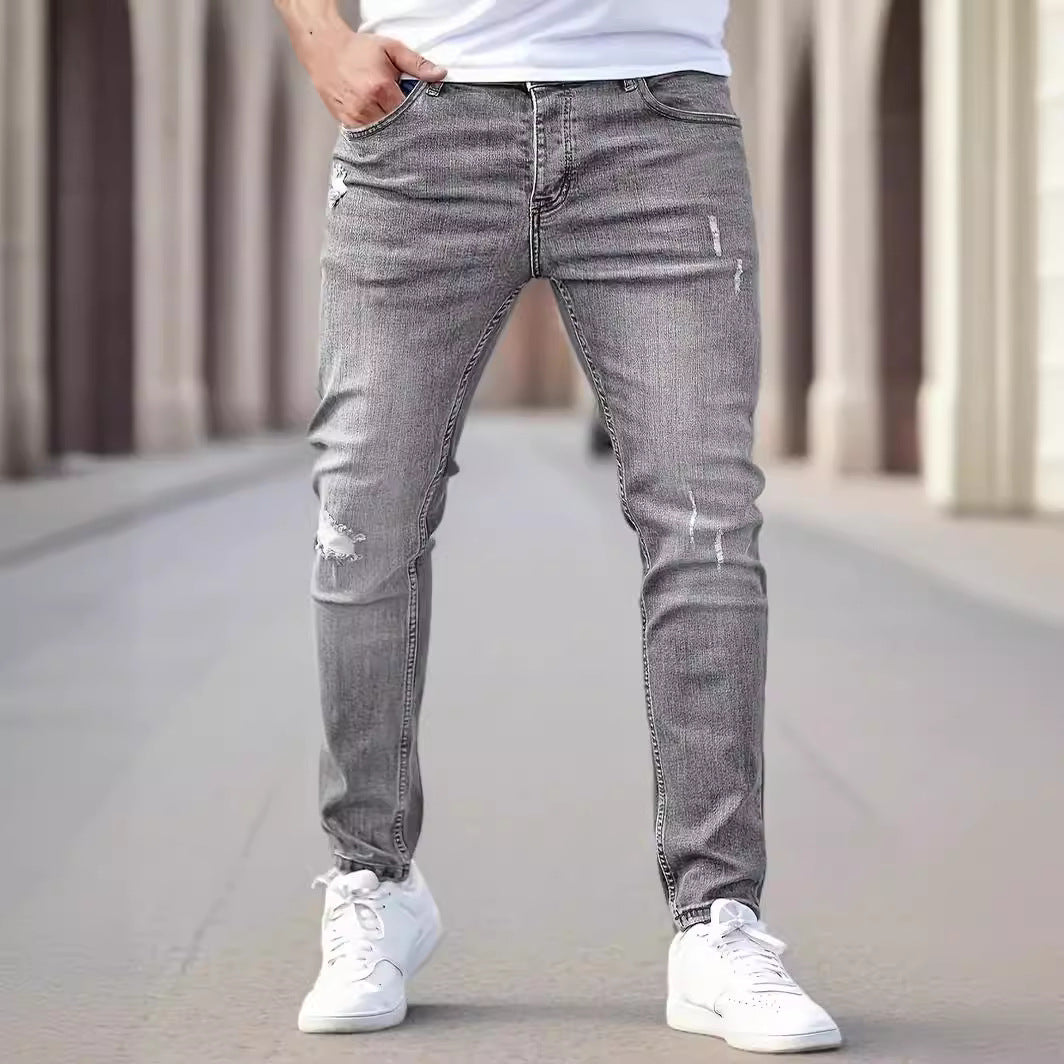 Men's American-style Slim-fit Stretch Jeans