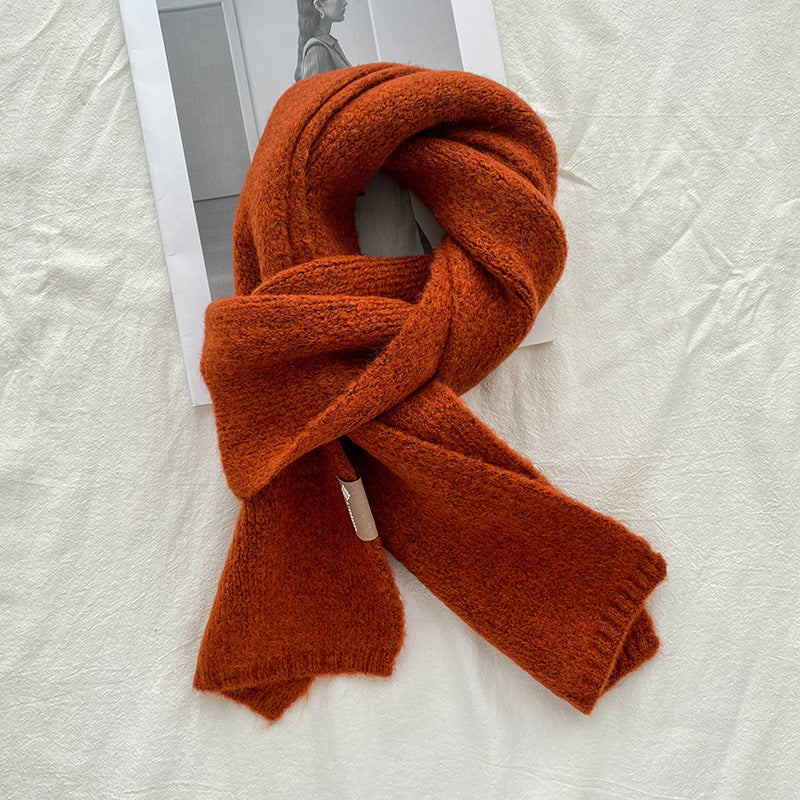 Women's Sweet Version Solid Scarf for Autumn And Winter