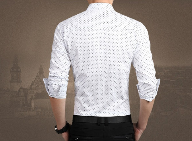 Men's dotted formal shirt for any occasions, Big sizes available!