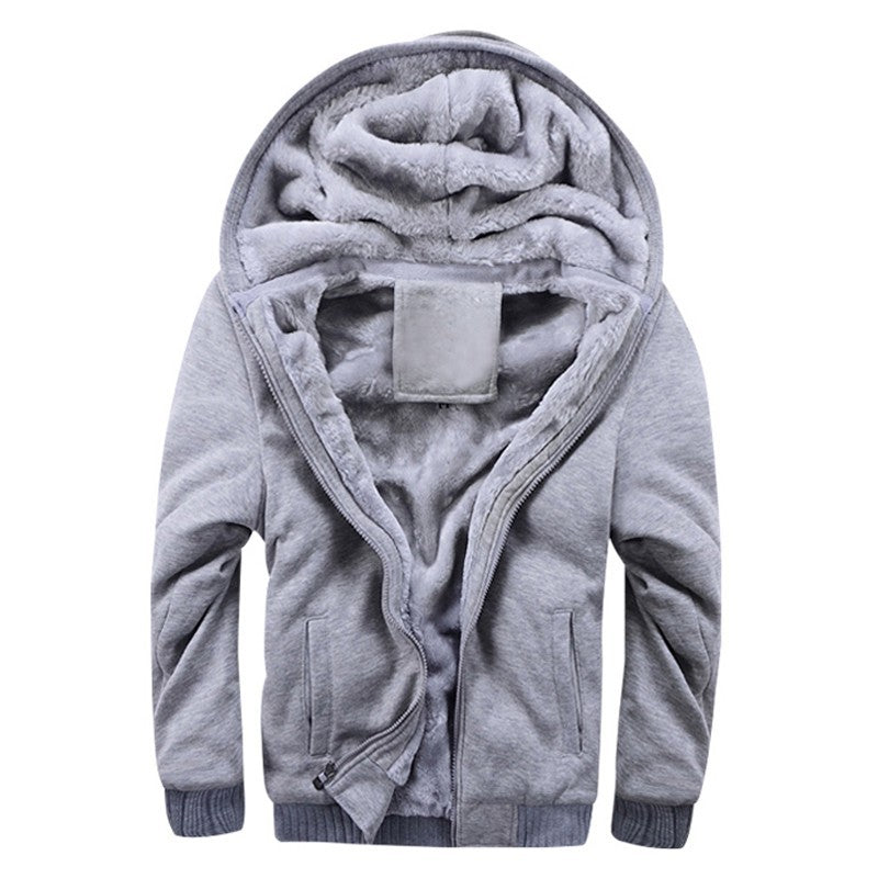 Men's Casual Hooded, warm fleece Sweater